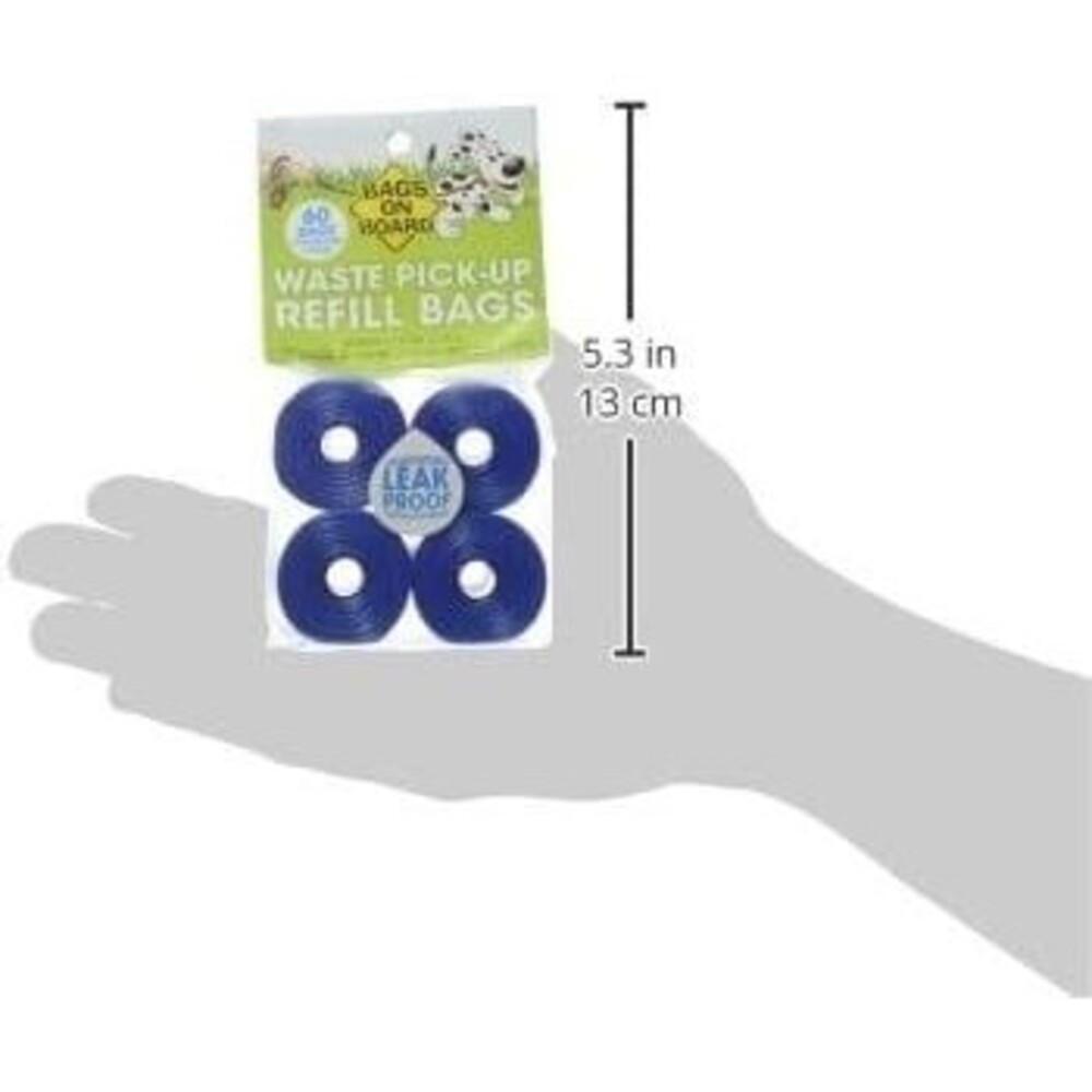 Bags On Board Dog Poop Bags | Strong, Leak Proof Dog Waste Bags | 9 x14 Inches - Picture 8 of 8